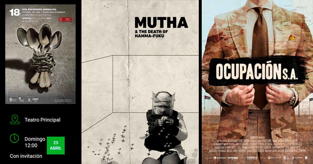 Hoy se ha presentado la programación oficial del Festival de Cine de Derechos Humanos de Donostia <a href="/GizaZinemaldia/">GizaEskubideenZinema</a> y en #FiSahara... ¡Felices! El próximo 25 de abril, #Mutha y <a href="/OcupacionA/">Documental Ocupación S.A.</a>. ¡No os lo perdáis!   zinemaetagizaeskubideak.eus/2021/index.php… #gizazinema #cineddhh #SaharaLibre #DDHH