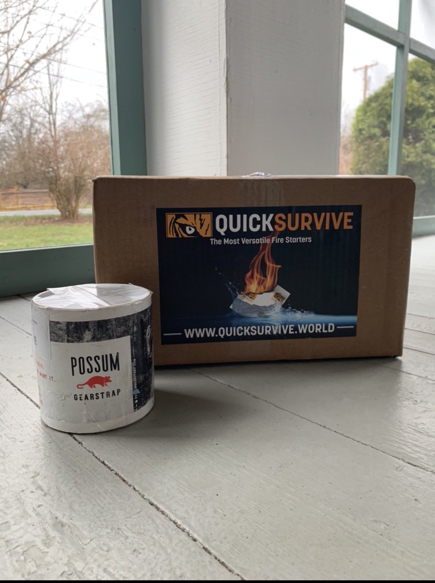 QuickSurvive's tweet photo. Nothing beats a gear delivery right before the start of a weekend! Someone has a good taste in fire starters and gear straps!
📸: @SurvivalSaturdays #CampingGear #Spring #FireStarters #PossumGearStrap #CampingSeason https://t.co/HSFhg7nOlI