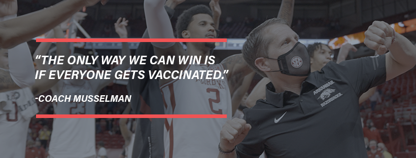 UArkansas's tweet photo. Register for the vaccine now. Stay safe. Stay strong. 

[video]: https://t.co/18DwXTOemH
Registration info: https://t.co/UcFngPeTMh https://t.co/W0O8i89Bqs