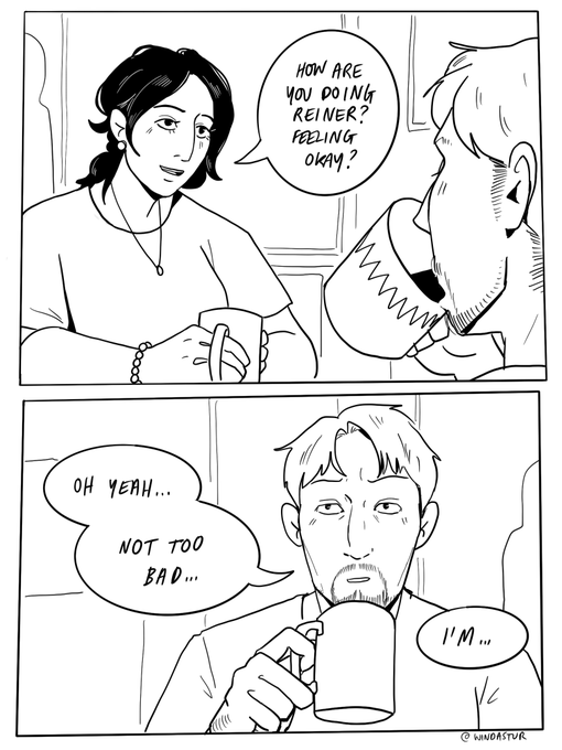 catching up over coffee with pieck 