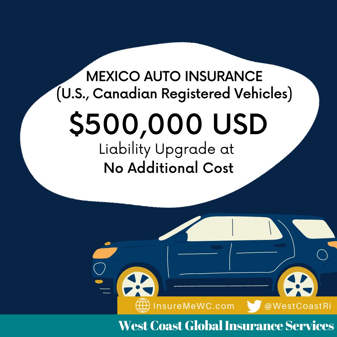 WestCoastRi's tweet image. Looking for a comprehensive Mexico Auto Insurance? You can rely on West Coast Global Insurances for that!

Easily Purchase your Mexico Car Insurance in just a matter of minutes through clicking the button below!

#WestCoastGlobalInsurance #Mexico #MexicoAutoInsurance #Insurance