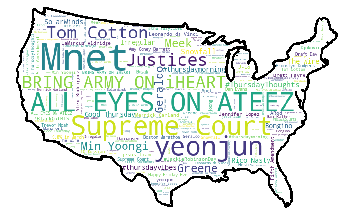 Here's what's trending across the US on Twitter at 10:02 on 2021-04-15
 #Trending #analytics #TheMoreYouKnow