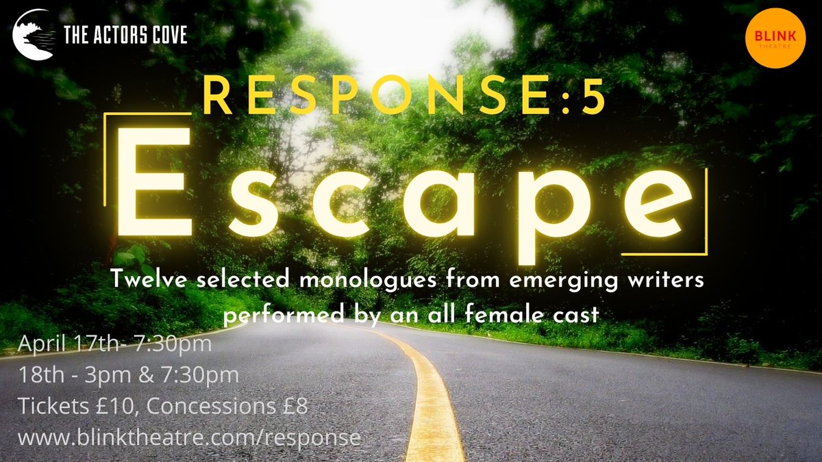 mshollyrd's tweet photo. This weekend! Blink Theatre's #Response5 : Escape 🌠
A series of monologues submitted by emerging writers, performed by an all-female cast and directed by @JohnsonLotte.
We have such an amazing team behind this project, very grateful 🎭
#Theatre #VirtualTheatre @SupportBritish https://t.co/BHJq6WukST