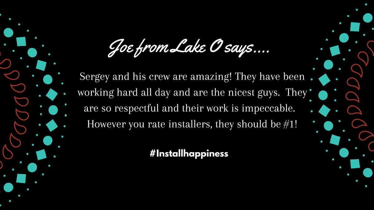 Sergey, Artem &amp; Peter are 🎸⭐️ROCKSTAR installers.  They #Installhappiness on the daily.