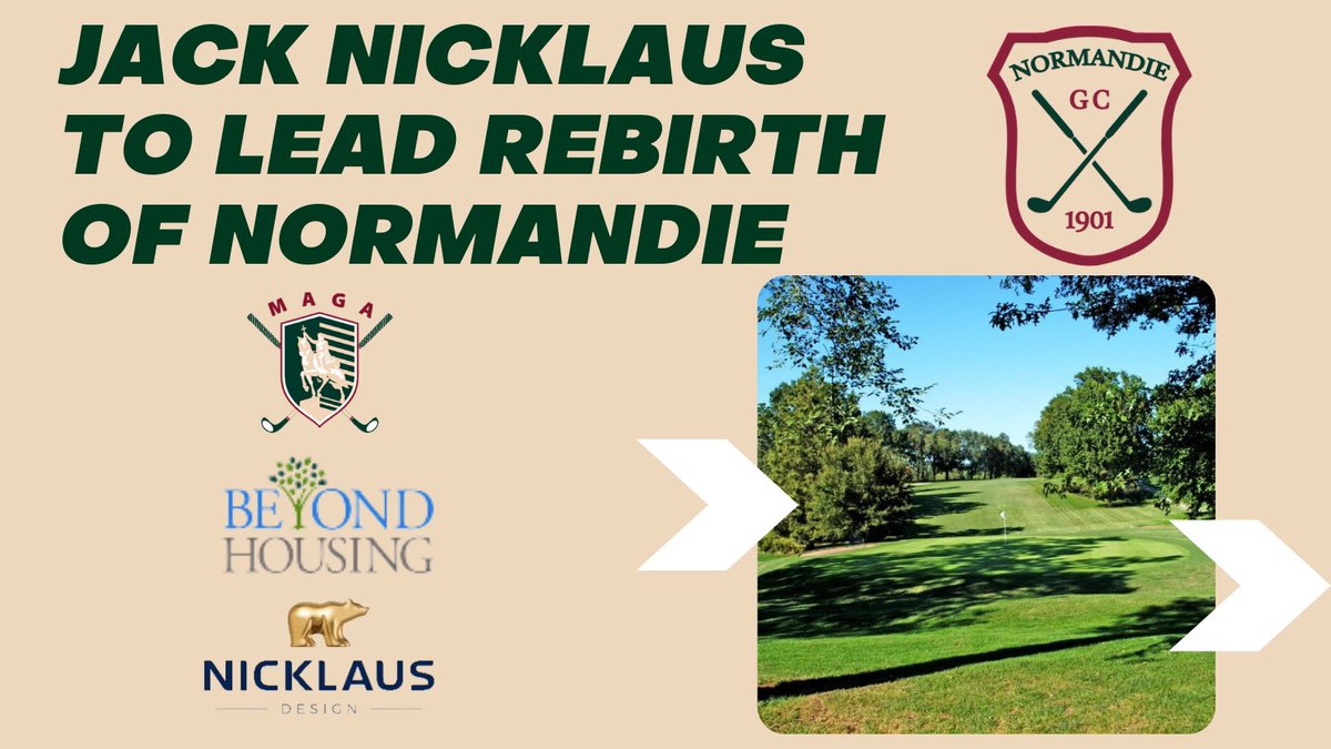 MetAmateurGA's tweet photo. NEWS | @jacknicklaus and Nicklaus Design to Lead Rebirth of Normandie ⛳️

📰 https://t.co/OxgC97BHGl https://t.co/PEHICDYohP
