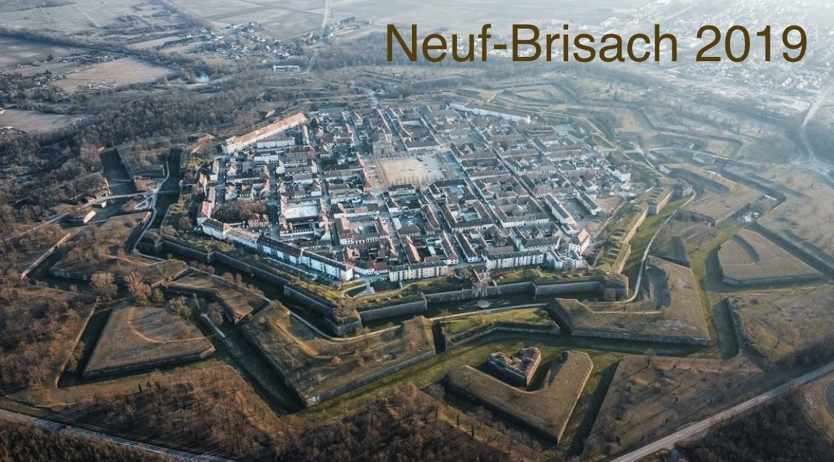 Throwback to this day in 2019 and one of the most interesting visits on our #Alsace tour, Neuf-Brisach.