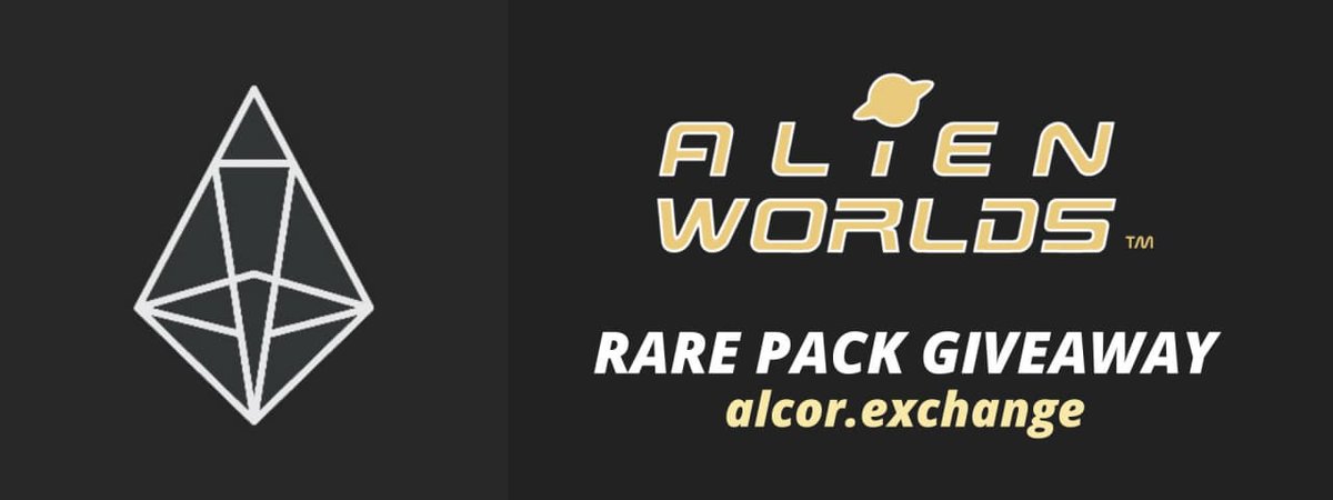 AlienWorlds's tweet photo. https://t.co/wK56uIVebs is hosting a giveaway for 4 Alien Worlds Rare Packs!!!

https://t.co/KMQWgXnVLm

Alcor is a decentralised exchange where you can trade your favourite tokens.

Join the Telegram to stay up to date on the latest news about Alcor: https://t.co/Ea66pl98kB https://t.co/LmhdKHeRRK
