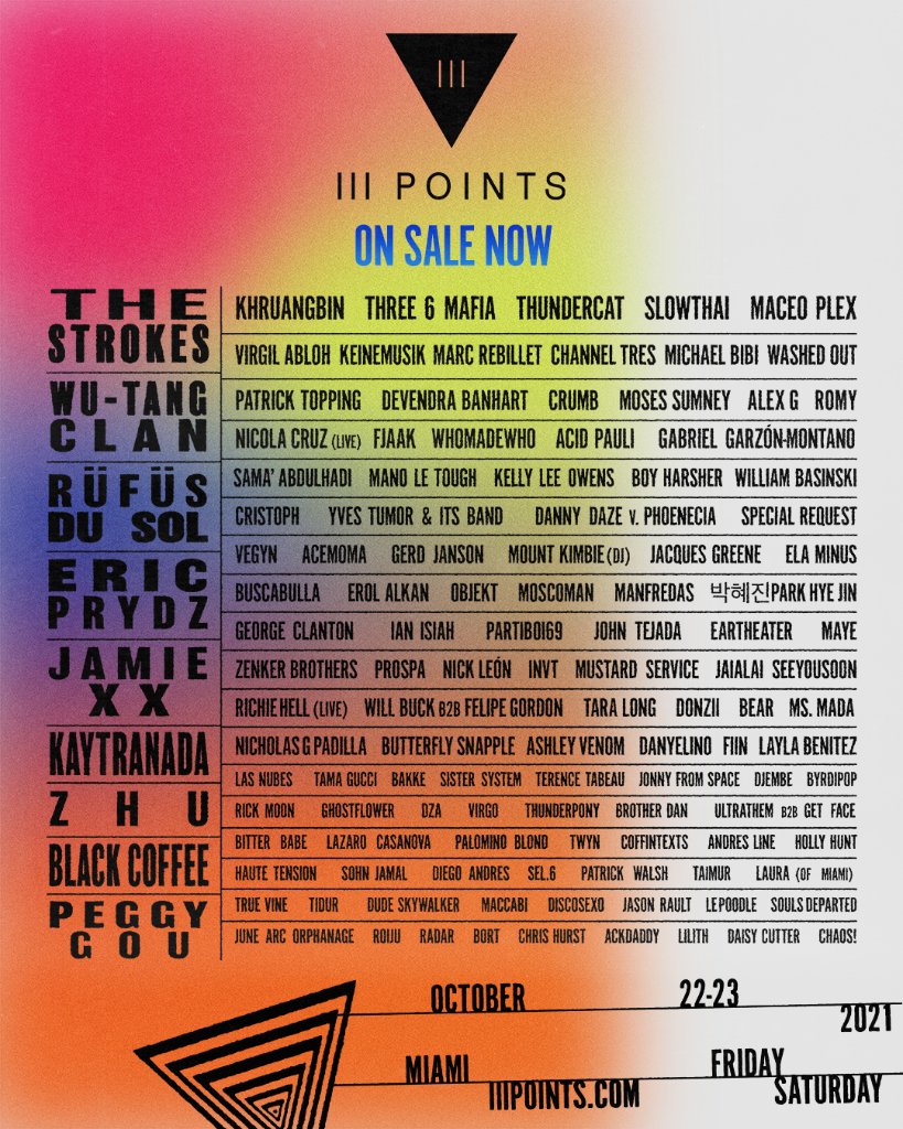 III Points Festival 2023 Lineup Tickets Schedule Map Set