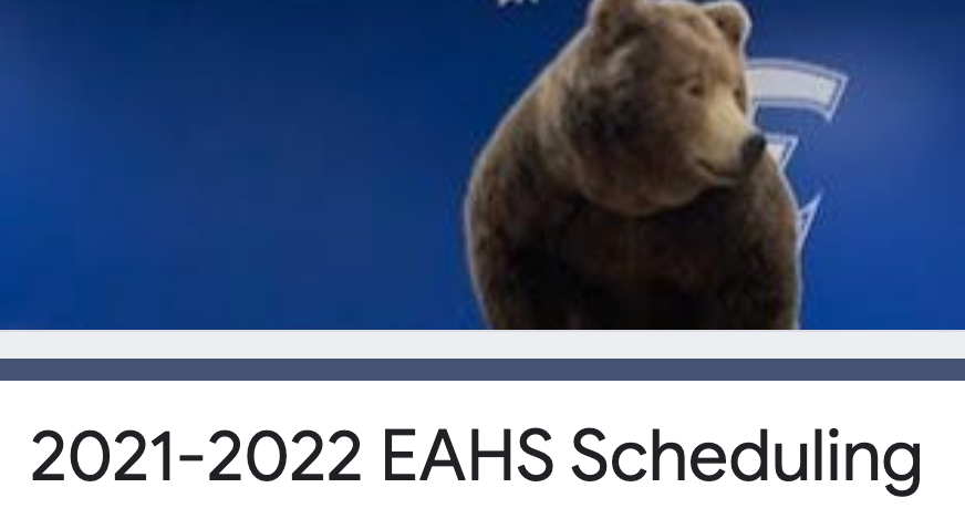 HS counselors are meeting with the current 8th graders today and tomorrow for 9th grade course selection.  Welcome EAHS class of 2025!