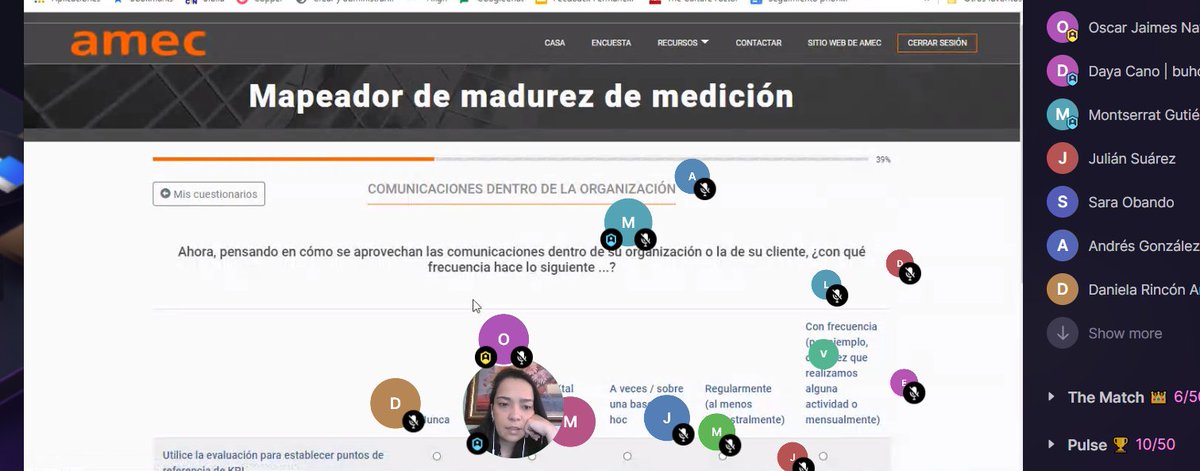 buho_media's tweet photo. #buhoMEX2021 - Ya estamos descubriendo nuestro punto de partida. El #MaturityMapper de @AmecOrg es una herramienta de diagnóstico basada en encuestas que ayuda a profesionales a sofisticar sus métodos de medición y evaluación de comunicaciones .@AMEC_Latam 🤓 https://t.co/bmVHSgOyDZ