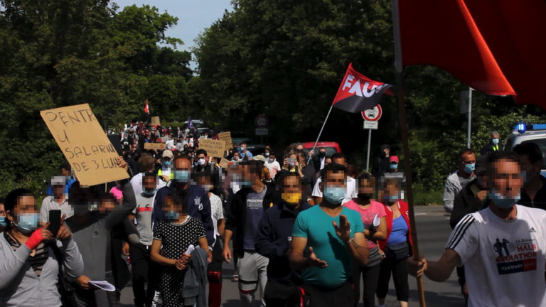 FAUGewerkschaft's tweet photo. Nachzahlungen in sechsstelliger Höhe in der Folge des #BornheimStreik! Im Zuge einer außergerichtlichen Einigung haben mehr als 100 Arbeiter:innen Nachzahlungen für die Ernte 2020 erhalten. Danke an @FAUBonn und alle Unterstützer:innen! #BesserOrganisieren
https://t.co/beMEi06LDy https://t.co/S6ss30fQni