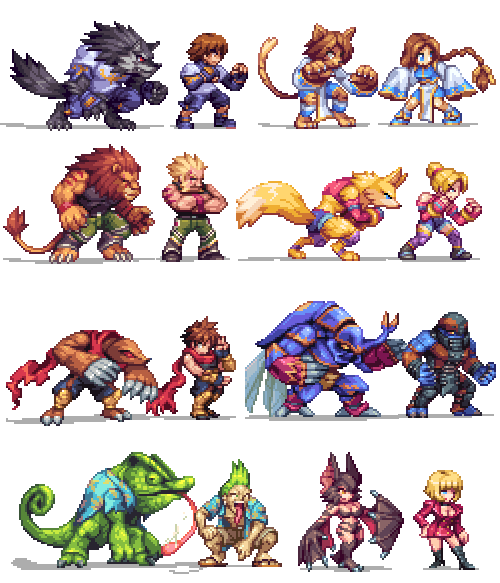Pixel art | Bloody Roar

Artist: @ahruon 