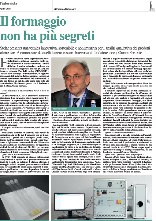 StelarSrl's tweet photo. Stelar presents an innovative, sustainable and non-invasive technique for the qualitative analysis of food products.
Here's the link to the Interview with the founder and CEO, Gianni Ferrante: https://t.co/IaZfHdjc4h (p.32) #NMR #Relaxometry #FFC #dairy #food #againstfrauds https://t.co/fIqlF6VtJy