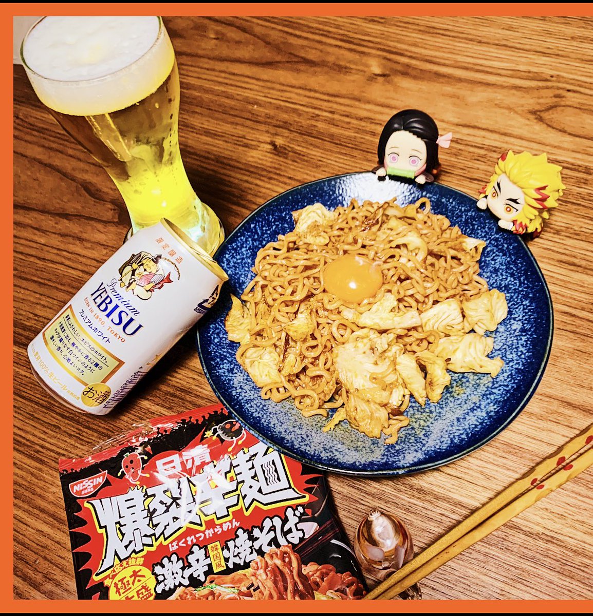 ひさよん 美味しいもの探検隊 S Tweet おはよーおはよん おはのこ戦隊元気レンジャー参上 昨日は 久々の電車に揺られ 無事に用事を済ませれたよ 先日紹介した爆裂辛麺の焼きそばバージョン こちらも辛いけどおいしいです 汁なしタイプでおいしいのなかぬかない