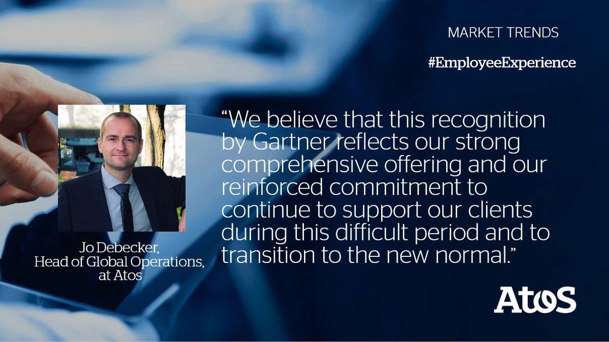 With the Atos Digital Workplace offering, we propose a holistic set of products and services to accelerate, change and transform the #EmployeeExperience.
💬<a href="/JoDebecker/">Jo Debecker</a>, Head of Global Operations at Atos. 
Learn more▶ okt.to/cEKVXn
