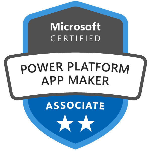 Weil es so schön war noch gleich die Zertifizierung zum "Power Plattform App Maker" (PL100) hinterher gemacht. #PowerPlatform  #PowerApps <a href="/MSPowerPlat/">Microsoft Power Platform</a> <a href="/MSPowerApps/">Microsoft Power Apps</a>