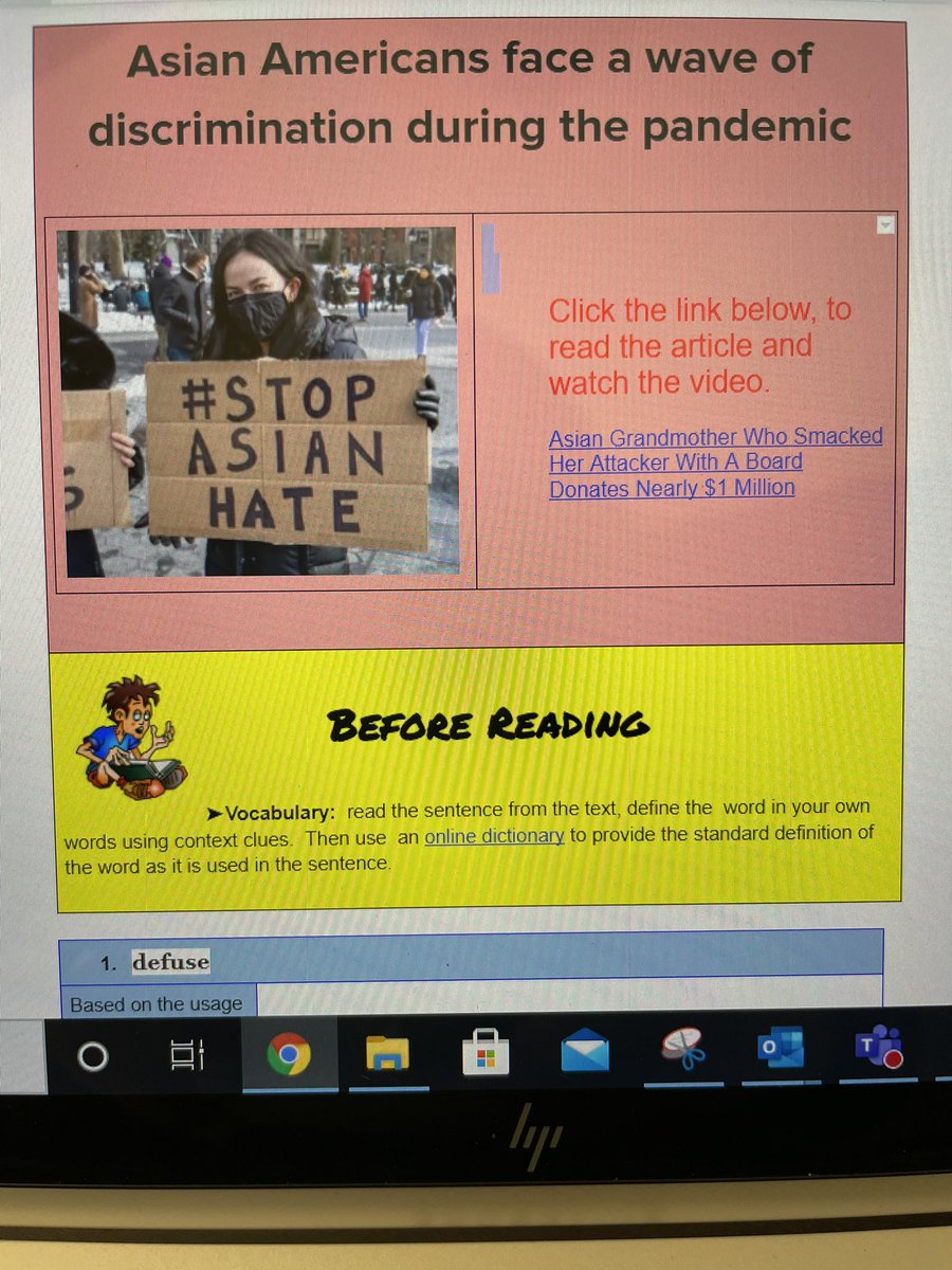Kudos to Ms. Martinez for successfully applying the Sheltered Instruction QSSSA strategy for her read aloud & her POV hyperdoc!!🎉📖💻💯🎉#everylearnercounts @edison_school @TeresaM52840490 @LopezprinciPAL @HISDMultiPrgms @kirsten_forgets @monreal_sonya @HISDEastArea