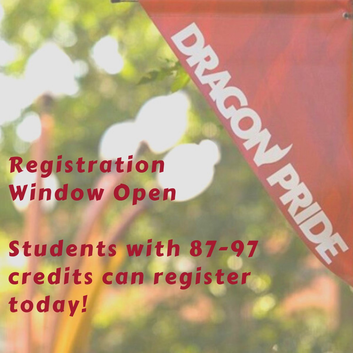 MSUMRegistrar's tweet photo. Students with 87-97 earned credits are eligible to register today during their assigned registration window. #msum @MSUMoorhead #fall2021 #getadvised #getregistered https://t.co/9IfhFi2Wg1