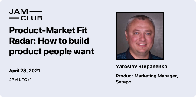 Your! Long-awaited! Line-up for April!

🔥  How we created the NHS Covid-19 app w/ <a href="/mr_randers/">Randeep Sidhu</a>
🔥  Product-Market Fit Radar w/ <a href="/Yaroslav_S/">Yaroslav Stepanenko 🇺🇦</a>
🔥  Product interview karaoke w/ <a href="/bombeztic/">Elize Bombeztic</a> 

Not a member yet? 
Apply now! 
👉 bit.ly/Join-The-Jam-C…