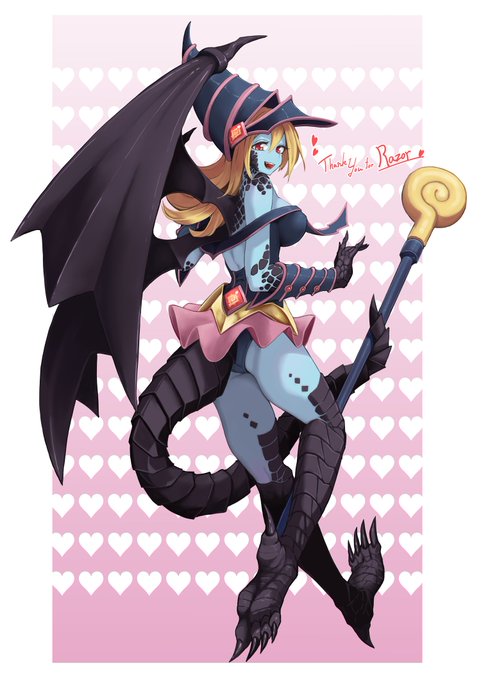 Skebで納品いたしました!
ブラックマジシャンガールとレッドアイズの融合モチーフ青肌を添えて!!
私もこういうの好きですわぁ(*'ワ`)
#Skeb 
https://t.co/oRdfqXC48I 