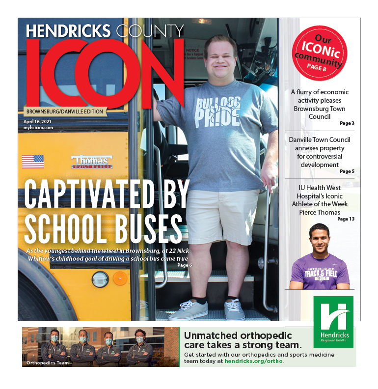 Captivated by school buses...22-year-old Nick Whitlow's childhood dream of driving a school bus came true.

Read the cover story and more in Brownsburg and Danville mailboxes this week.
   
Available online Monday.
Past publications available 24/7 myhcicon.com