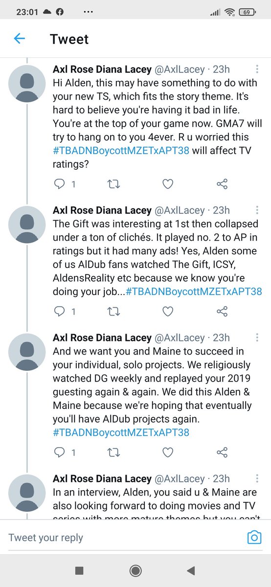 As they mature in their careers, Alden & Maine gain more power and independence and control of their lives. They're not entirely trapped. So, I wish they won't forget the AlDub fans that supported and idealised them.  #TBADNBoycottMZETxAPT39