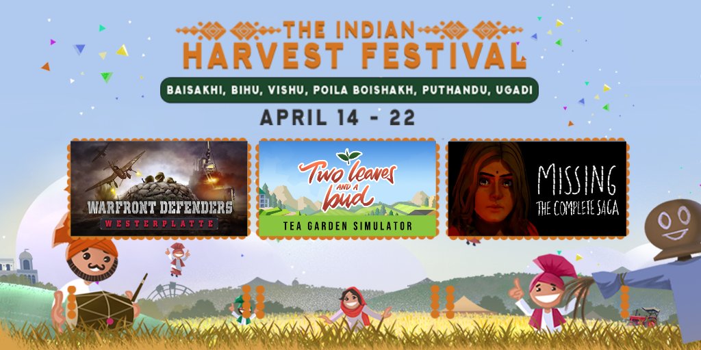 Subho Poila Boishakh, 

"The Indian Harvest Festival" is happening on Steam. 
And Flying Robot Studios is very excited to be a part of the very first edition of it with three titles. 

store.steampowered.com/sale/indianhar…

#IndianHarvestFestival #indiedev #gamedev