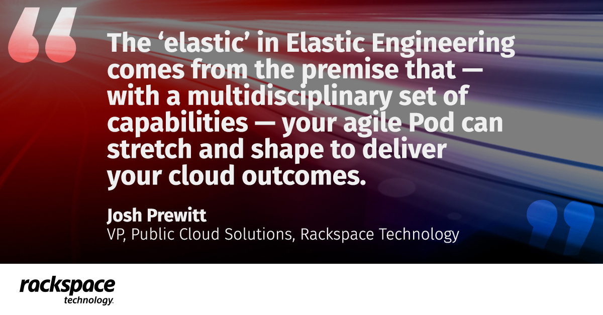 Rackspace's tweet image. How can you evolve to a modern, #CloudNative #OperatingModel when you are being held back by old support models? Josh Prewitt, VP, Public Cloud Solutions, gives you the answer. See more: bit.ly/3wX8o8e