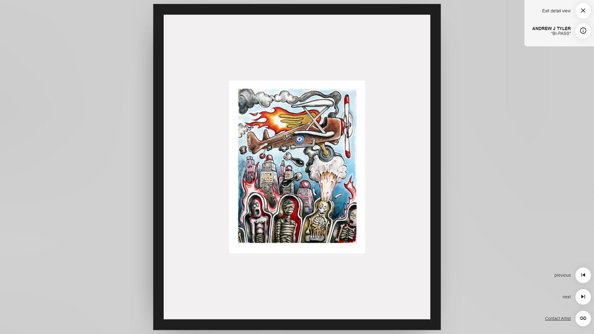 AbsentGallery's tweet image. These delightful cartoon illustrations titled "Who was that masked man" and "Bi-Pass" are by Andrew J Tyler and are on exhibition in our new virtual Spring Open. 

Visit theabsentgallery.co.uk/main-gallery/

Visit our profile and click on Spring Open to take a virtual walk..