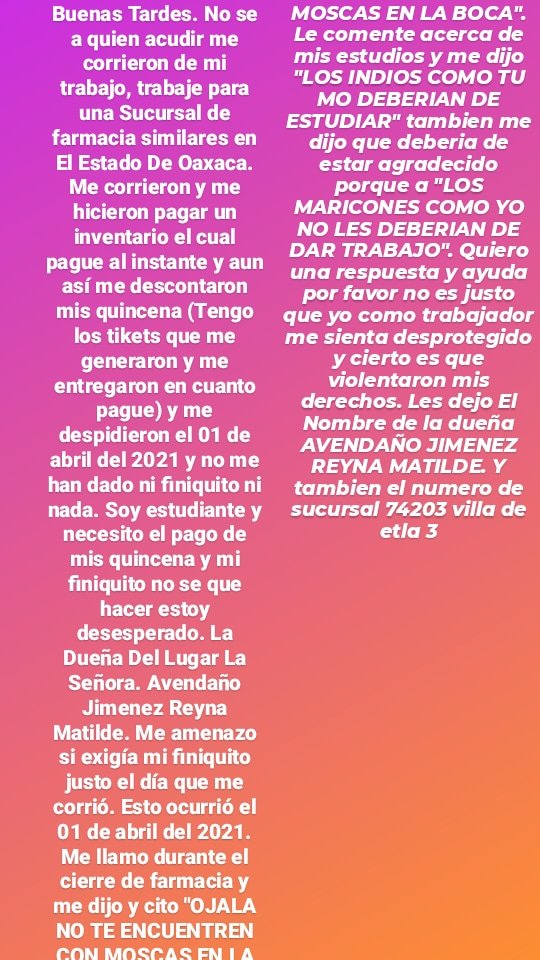 acxelgarcia's tweet photo. @fsimilares #Discriminacion Violentaron mis derechos, #Justicia Temo por mi vida y me siento desprotegido #AYUDA Soy un ser humano y merezco respeto. Quiero que se me pague mi trabajo. @fsimilares @JuntaLocalCDMX https://t.co/PPmBTPwN7C