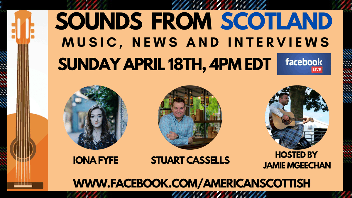 ASFevents's tweet photo. Join us on Sunday at 4PM EDT / 9PM GMT for our new monthly #SoundsFromScotland music program live on Facebook
We'll be joined by @ionafyfe and @stuartcassells for interviews, music and news! Presented by Jamie McGeechan @littlefire
https://t.co/fLq7Tlr3gu
#ASFEVENTS #SCOTLAND https://t.co/6tGdgI495q