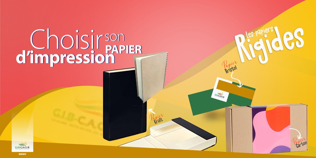 gibcaci's tweet photo. Les papiers rigides ont un grammage plus élevé et sont donc plus résistants.

Le papier #Bristol est utilisé pour imprimer de cartes de visite ou faire-part (à partir de 180g/m²).

Il est recommandé d'utiliser du papier #kraft pour l'emballage.

#gibcaci #imprimerieburkina https://t.co/iauPZH8ymR