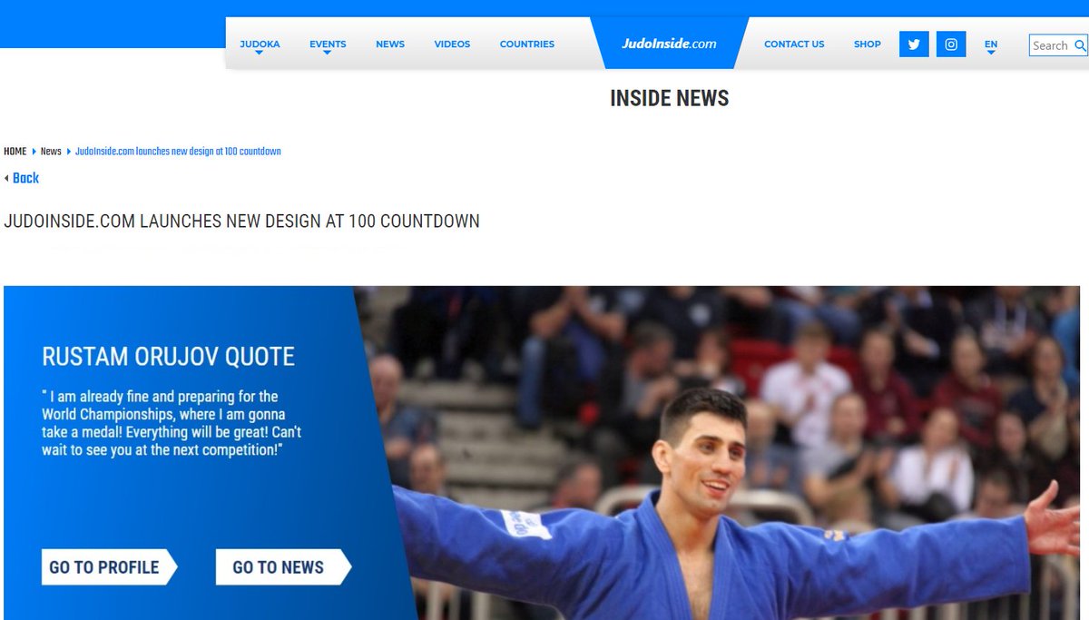 JudoInside.com launches new design at 100 countdown #Judo #JudoInside #JudoLisbon2021 judoinside.com/news/4464/Judo…