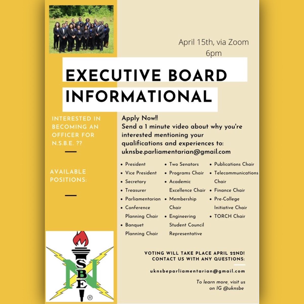 Executive Board Informational Tonight 6PM!

uky.zoom.us/j/6829827552