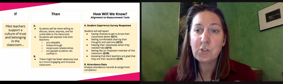 When co-constructing a vision for school change, it's crucial to build an aligned measurement plan. <a href="/hvazquez14/">Heidi Vazquez</a> talks us through a potential "If/Then" statement &amp; how stakeholders can determine what progress may look like #SpringLearningSeries