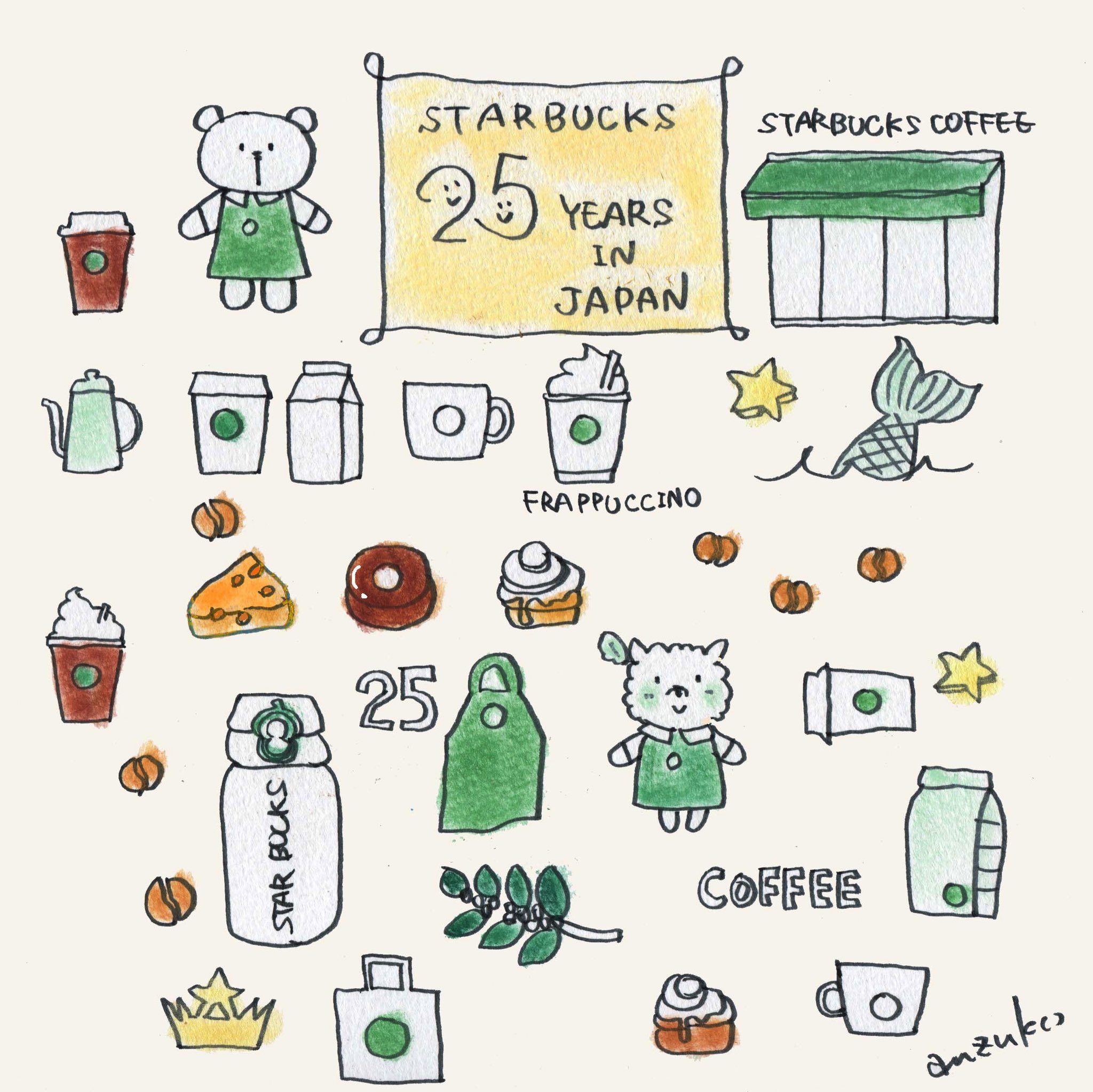 تويتر あんずこ على تويتر 25周年のステンレスボトルイラストが可愛すぎて買っちゃいました あれ まんたローも一緒に Starbucks Starbucks25周年 ステンレスボトル ベアリスタ カフェ巡り カフェ好きな人と繋がりたい スタバ好き かわいいイラスト