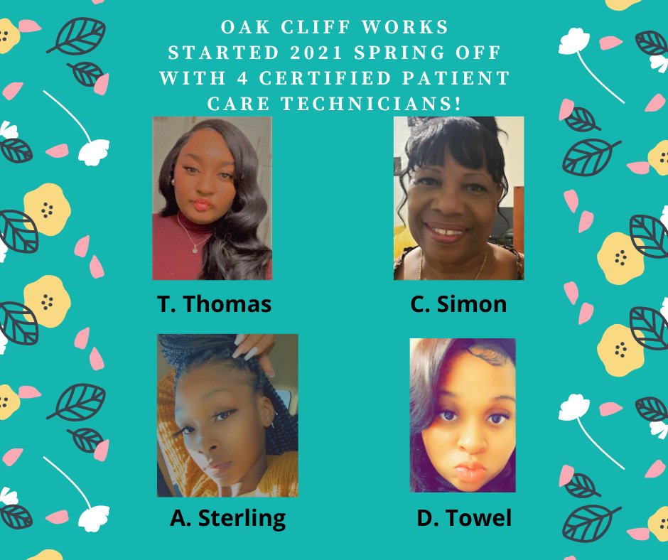 works_oc's tweet photo. #OCWPatientCareTechnician #oakcliffworks  #pcttraining #changinglives https://t.co/4HSfy4Z3x5