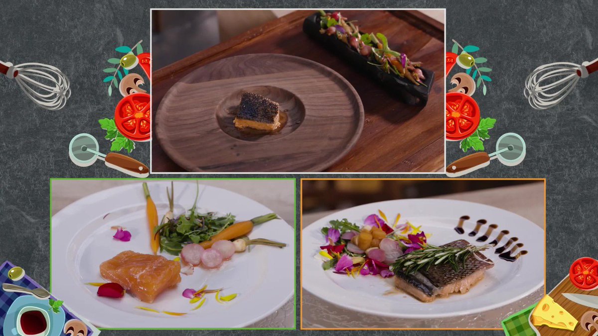 Y así han quedado los platos de nuestros equipos y el del chef de <a href="/GenteRaraZGZ/">Gente Rara Restaurante</a> Cristian Palacio. ¿Jugamos a las 7 diferencias? 🎲 
#PréstametucocinaAtv