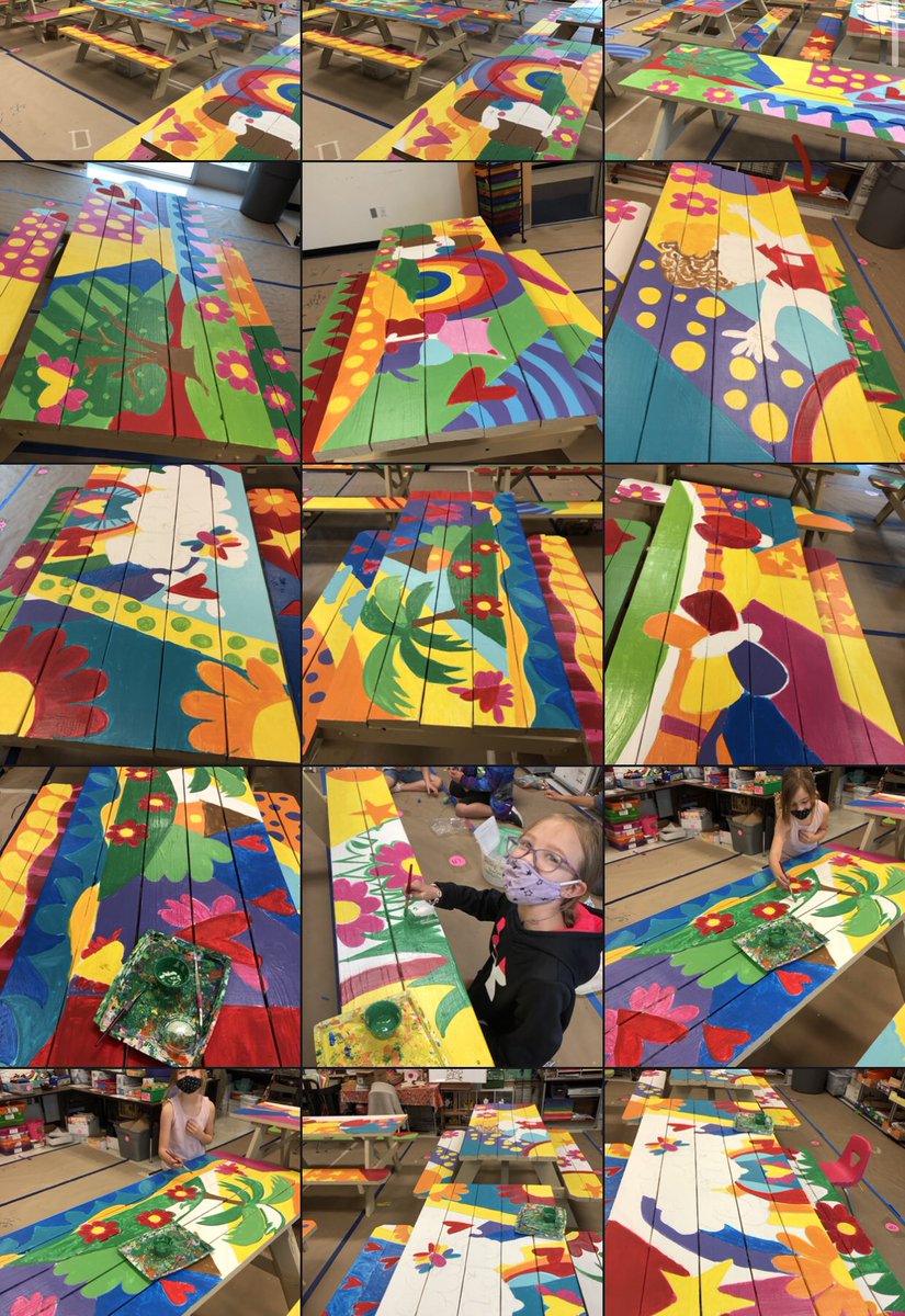 Glittergal_TM's tweet photo. 6~six foot picnic tables, every student’s brushstrokes at @ClearElementary and permanent paint
PRICELESS❤️ We love our school! #makingadifference #community #artlove #artisimportant @JanelleMHardin @Supt_comalisd @schumanncarla1 #comalfinearts #🎨❤️ https://t.co/lpNFd9dKR3