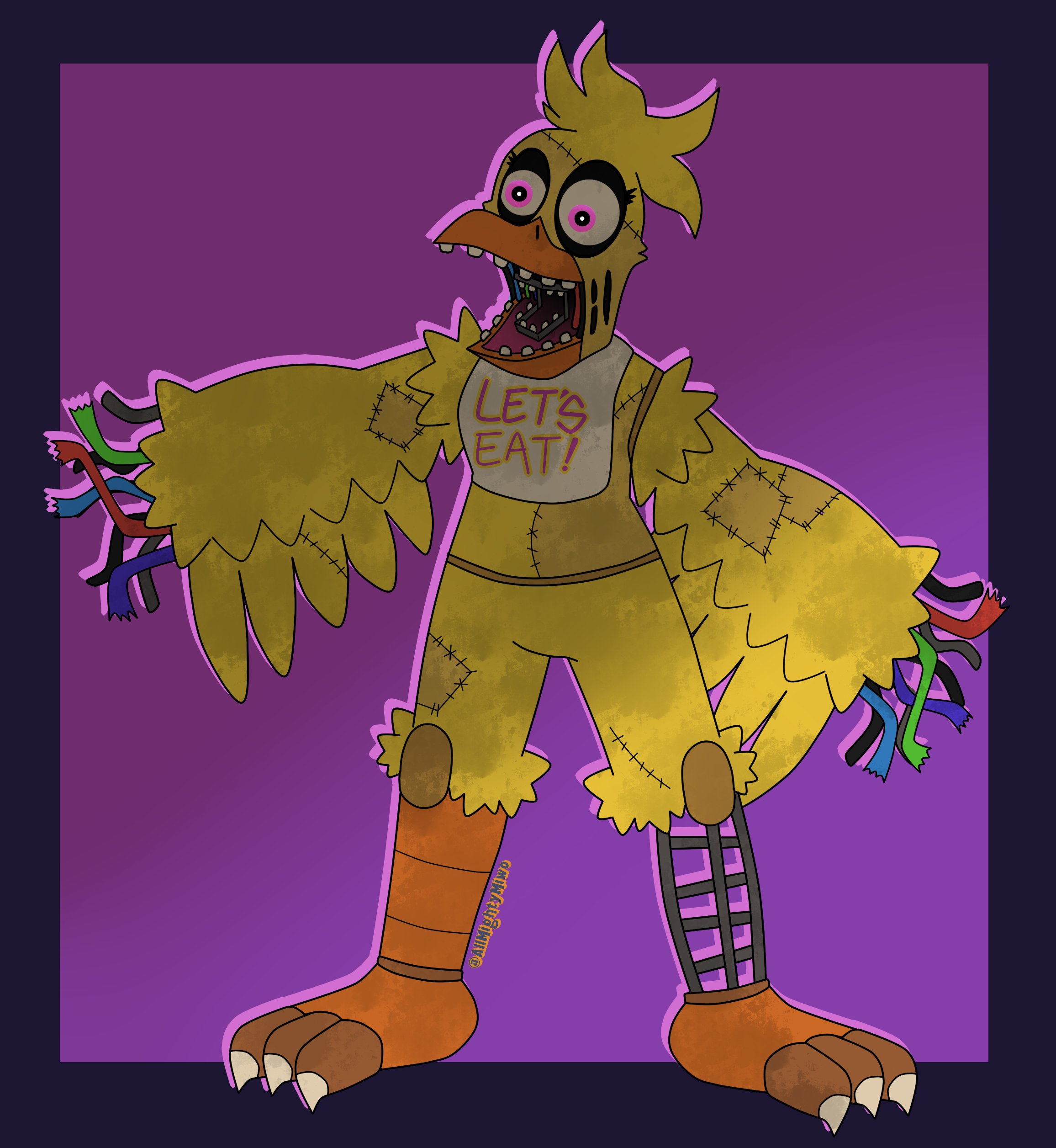 withered Chica voicelines #fnaf