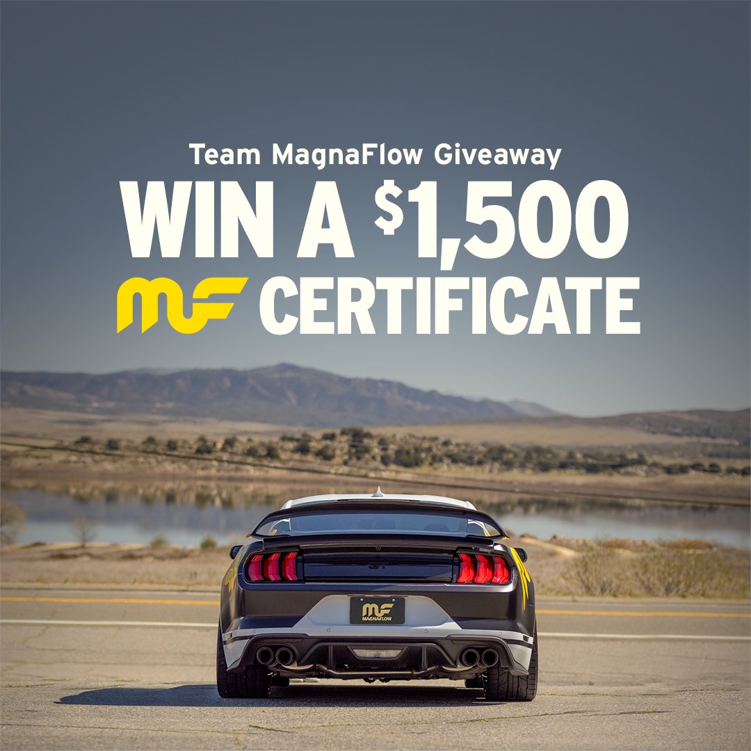 Magnaflow's tweet image. Time to upgrade your exhaust system! We are giving away a $1500 Gift Certificate to Magnaflow.com

To find out how to enter, click the link in our bio. 

magnaflow.com/pages/team-mag…