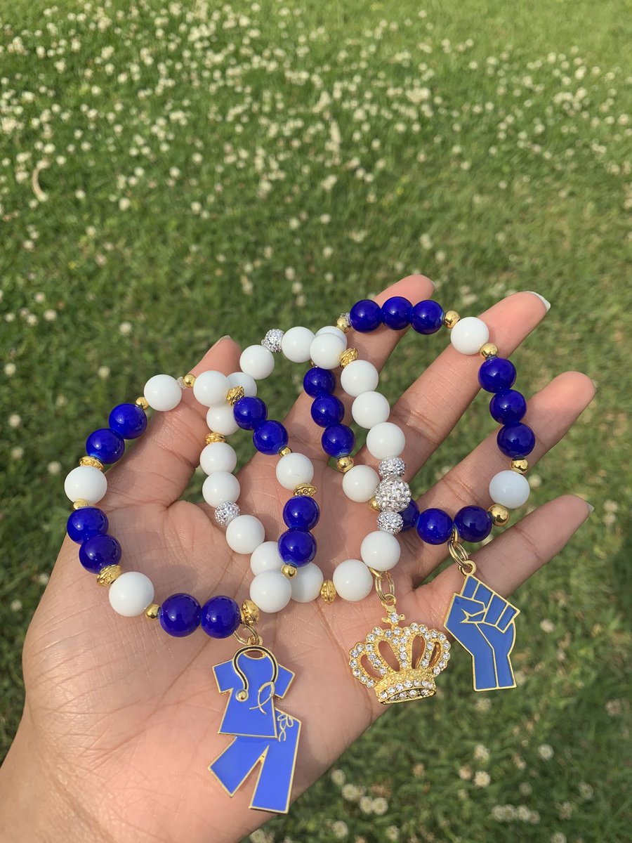nailahsaid's tweet photo. Here is a SOLD CUSTOM SET for a Royal #BleuDevil 😇💙 Don’t forget to click the link in my bio to shop N&N Charms and no worries if you don’t see anything that catches your eye! 😉 I accept custom orders as well✨ https://t.co/oitLKZAT16