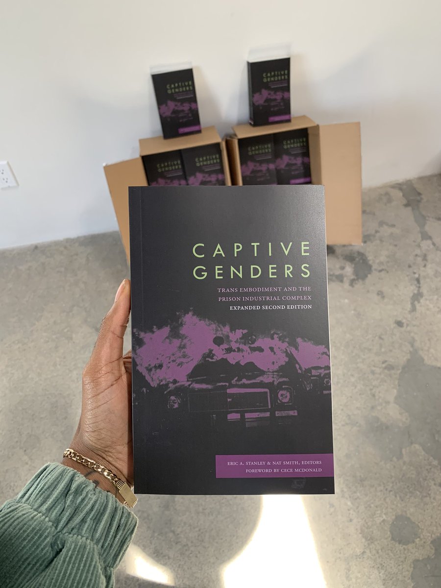 can’t thank @AKPressDistro enough for this donation! captive genders is one of my favorite book club picks so far. excited to bless folks with this powerful collection of essays 💜