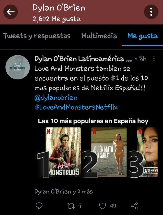 Dylan O'Brien Latinoamérica tweet media