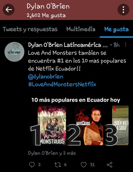 Dylan O'Brien Latinoamérica tweet media