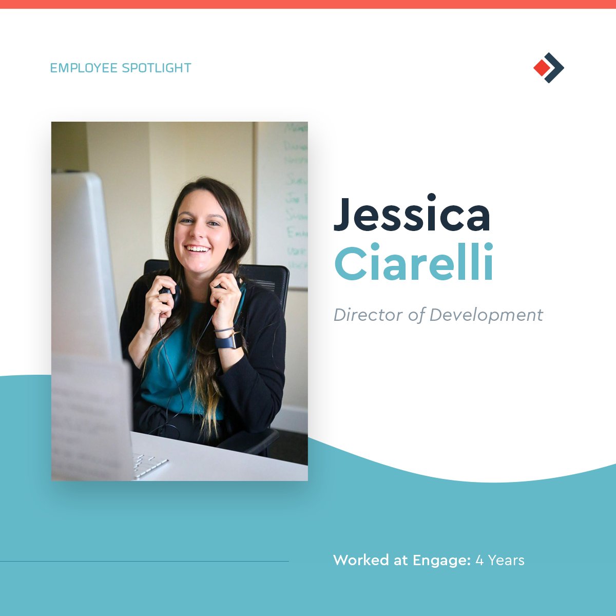 engagedc's tweet photo. Jessica Ciarelli brings her expertise in creative web development to all of her work. Learn more about our Director of Development! https://t.co/x3B7j2Ru3x