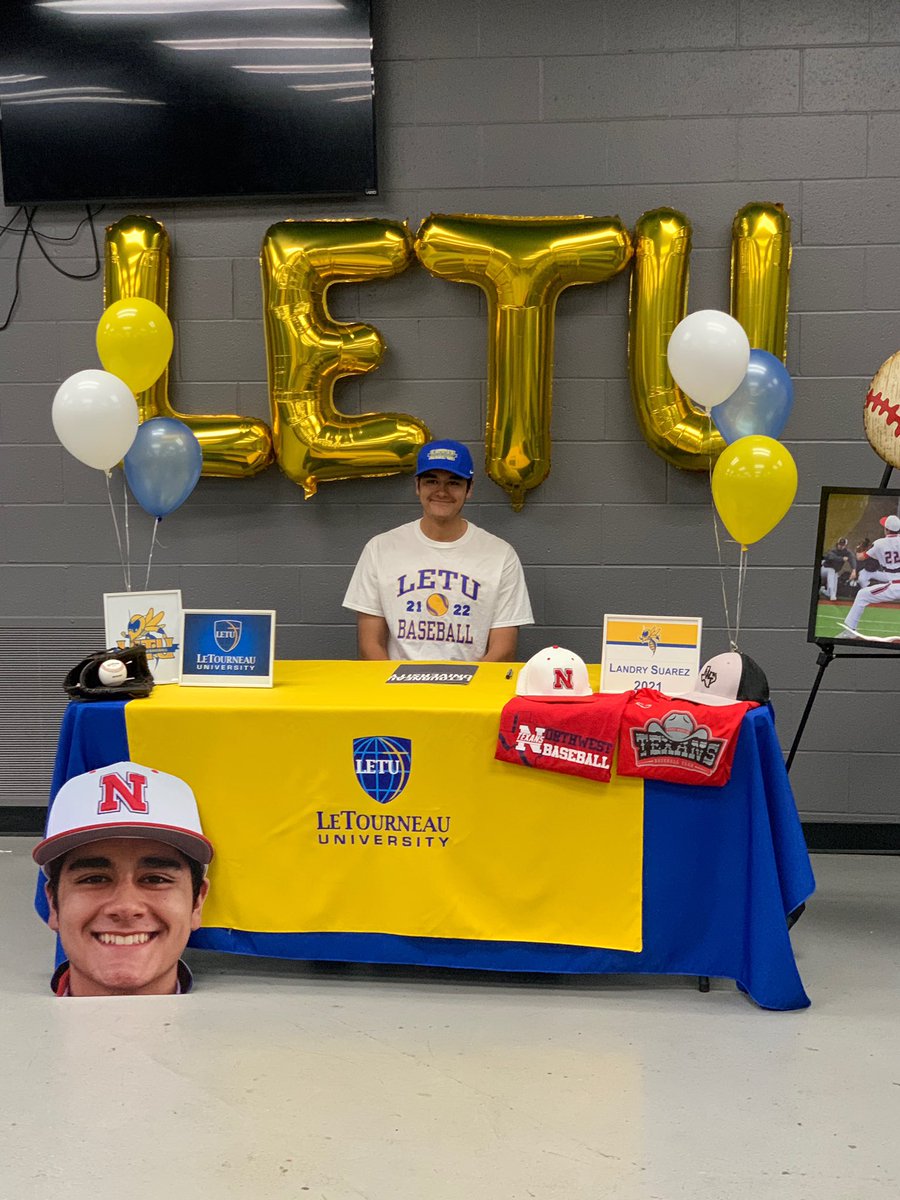 lansuarez11's tweet photo. Thank you @LETU_Baseball  for the opportunity to play at the next level. I am honored and blessed to commit to LeTourneau University. Thank you to my coaches, teammates and parents for all of the support along this journey.  #fearthesting @FWTEXANS @NW_Txn_Baseball https://t.co/3JqUKloueg