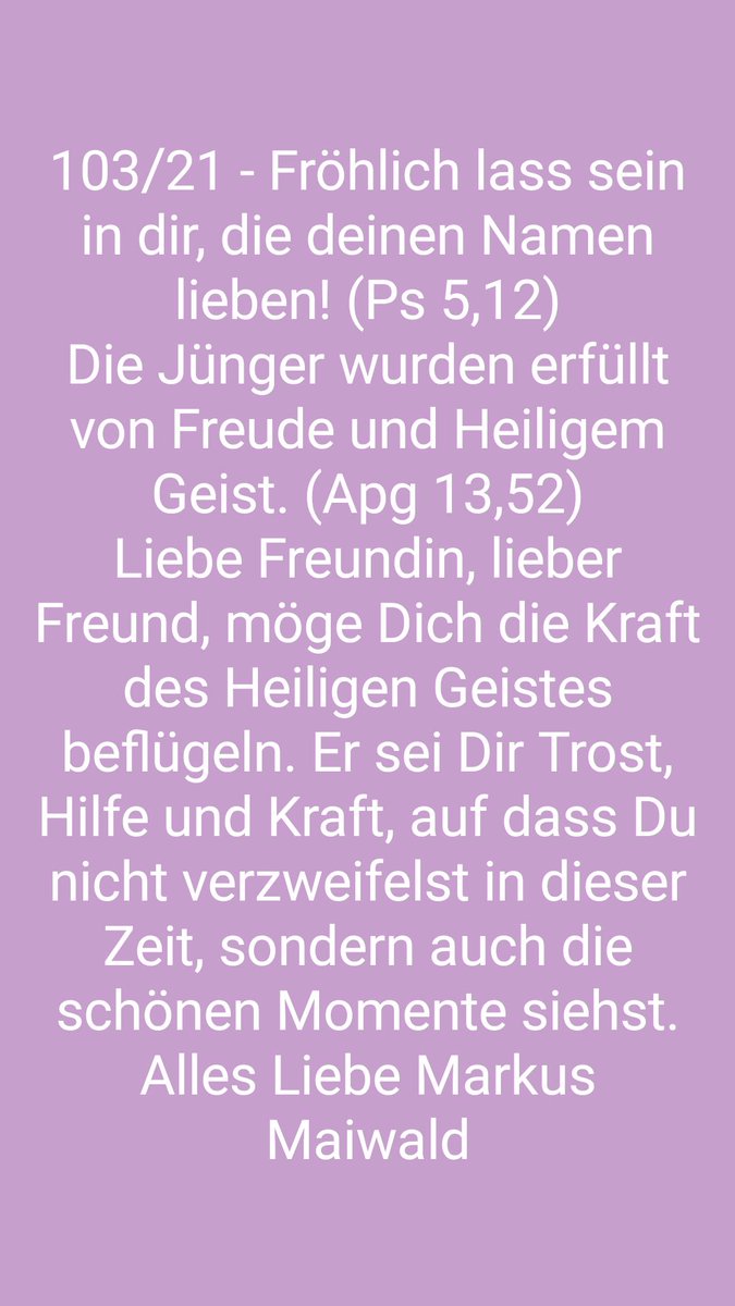 MarkusMaiwald2's tweet photo. 103/21 - Möge der Heilige Geist Dich beflügeln! #gott #god #zukunft #future #FridaysForFuture #FridaysForFuture #markuscmaiwald #einrichtigermaiwald #evangelium #gutebotschaft #frohebotschaft #holyspirit #heiligergeist #hoffnung #hope https://t.co/hLEtYaaIcf