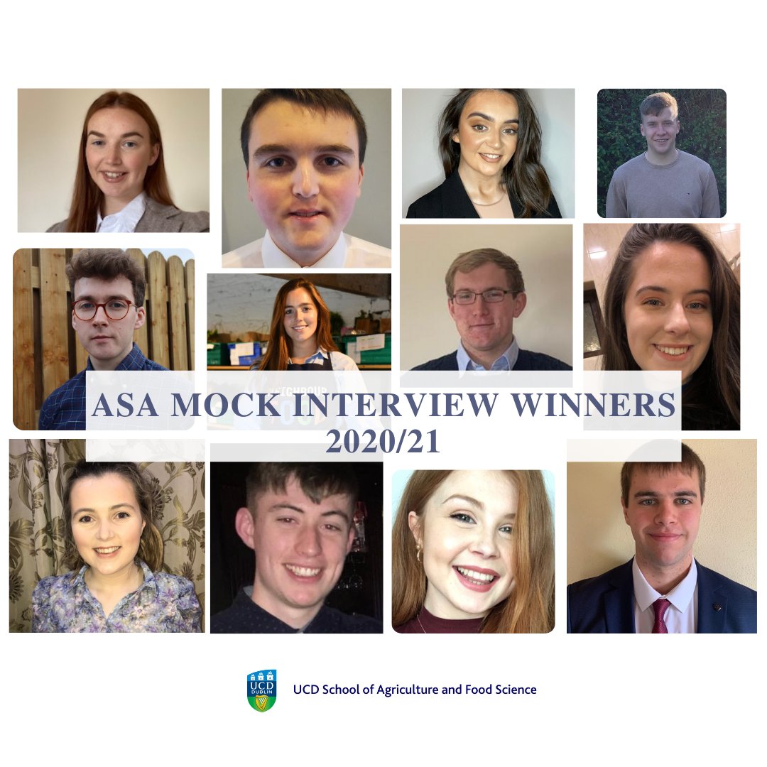 👏👏👏Congratulations to the winners of the <a href="/ASAireland/">ASAireland</a> mock interview winners 2021 announced  <a href="/UCD_Ag_Soc/">UCD Agricultural Science Society</a> #Handbooklaunch2021 @ubbaby1  <a href="/PallasTb/">Tommy Boland</a> <a href="/nbambie1/">Niamh Bambrick</a> <a href="/seantonra11/">Sean Tonra</a> <a href="/EdelCashewnut/">Edel Cashman</a> @isobeljones29