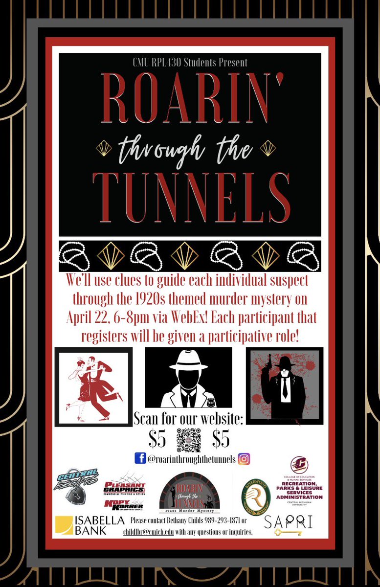 SAPRIcmu's tweet photo. Roarin through the Tunnels is a week away! The event will be taking place for one day only, on April 22nd! Please register on their website if interested! Also check out their instagram page for a giveaway! https://t.co/dZJ5jEjIkV